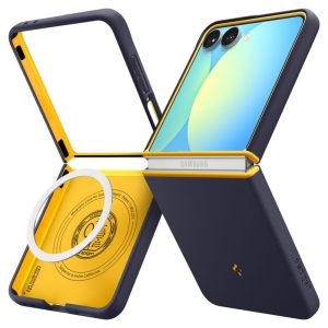 Другие товары Spigen  Nano Pop Mag MagSafe Case for Samsung Galaxy Z Flip 7 - Navy Blue and Yellow 