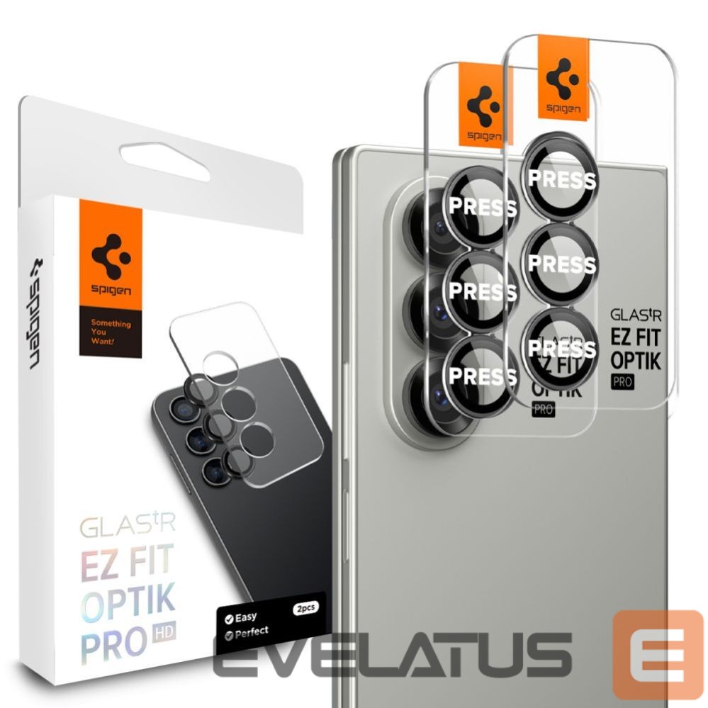 Другие товары Spigen Spigen Optik Pro HD Glas.TR EZ Fit 2-pack Camera Protector for Samsung Galaxy Z Fold 7 - Black