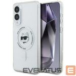 Другие товары Karl Lagerfeld  Karl Lagerfeld Button Choupette Head Printed Logo MagSafe Case for Samsung Galaxy S25 Edge - White 