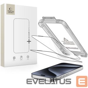 Другие товары Tech-Protect  Tech-Protect Quick Set+ 2-pack tempered glass for iPhone 15 Pro - black 