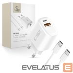 Другие товары Tech-Protect  Tech-Protect NCA30 PD 30W QC3.0 USB-A / USB-C Wall Charger + USB-C / USB-C Cable 100cm - White 