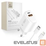 Другие товары Tech-Protect  Tech-Protect NCA20 PD 20W QC3.0 USB-A / USB-C Wall Charger + USB-C / Lightning Cable 100cm - White 