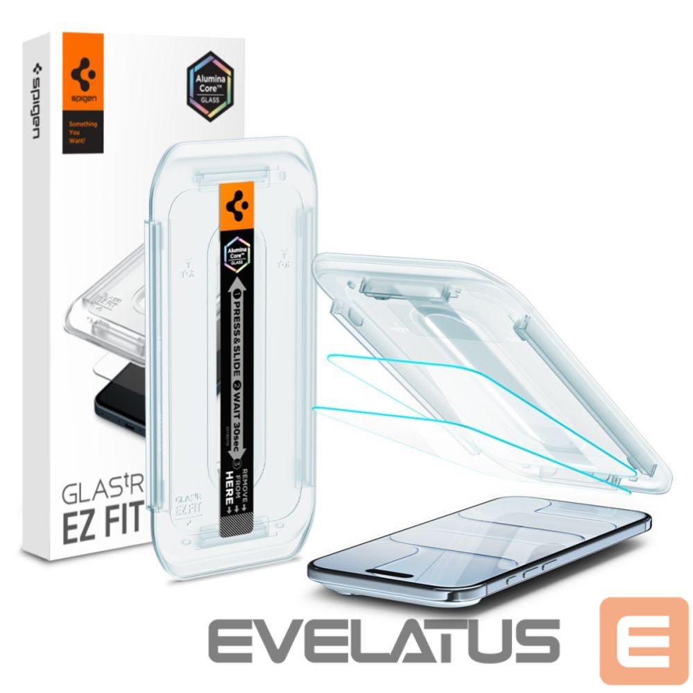 Другие товары Spigen Spigen Glas.TR EZ Fit 2-pack tempered glass for iPhone 17 Air - transparent