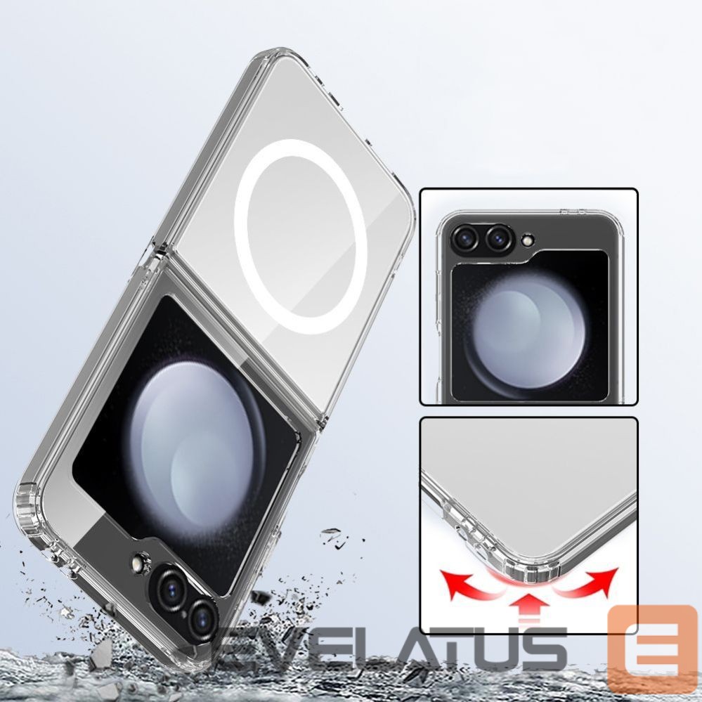 Другие товары Tech-Protect Tech-Protect FlexAir Hybrid MagSafe Case for Samsung Galaxy Z Flip 6 / 7 FE - Transparent