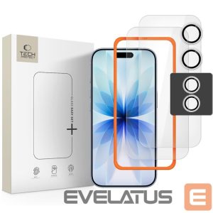 Другие товары Tech-Protect  Tech-Protect Easy Set+ 3-pack tempered glass for iPhone 17 - transparent 