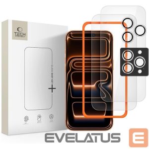 Другие товары Tech-Protect  Tech-Protect Easy Set+ 3-pack tempered glass for iPhone 16 Pro Max / 17 Pro Max - transparent 