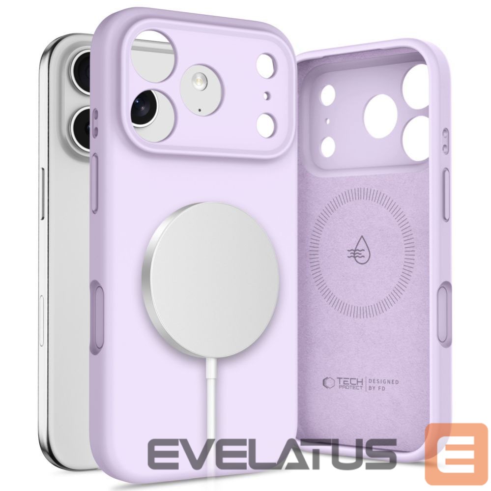 Другие товары Tech-Protect Tech-Protect Silicone MagSafe Case for iPhone 17 Pro Max - Purple
