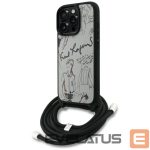 Другие товары Karl Lagerfeld  Karl Lagerfeld Crossbody Grained Pattern & Logo Case for iPhone 16 Pro - Gray 