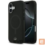 Другие товары Mercedes-Benz  Mercedes Plain Smooth Leather MagSafe case for iPhone 17 - black 