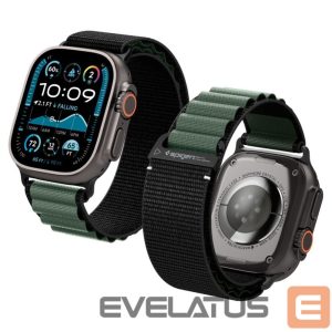 Другие товары Spigen  Strap Spigen WBF1 Strap for Apple Watch 44 / 45 / 46 / 49 mm - Black and Green 