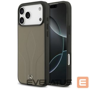 Другие товары Mercedes-Benz  Mercedes Leather The Move MagSafe Case for iPhone 17 Pro Max - Beige 