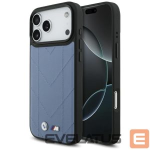 Другие товары BMW  BMW M Quilted Logo MagSafe Case for iPhone 17 Pro Max - Blue 