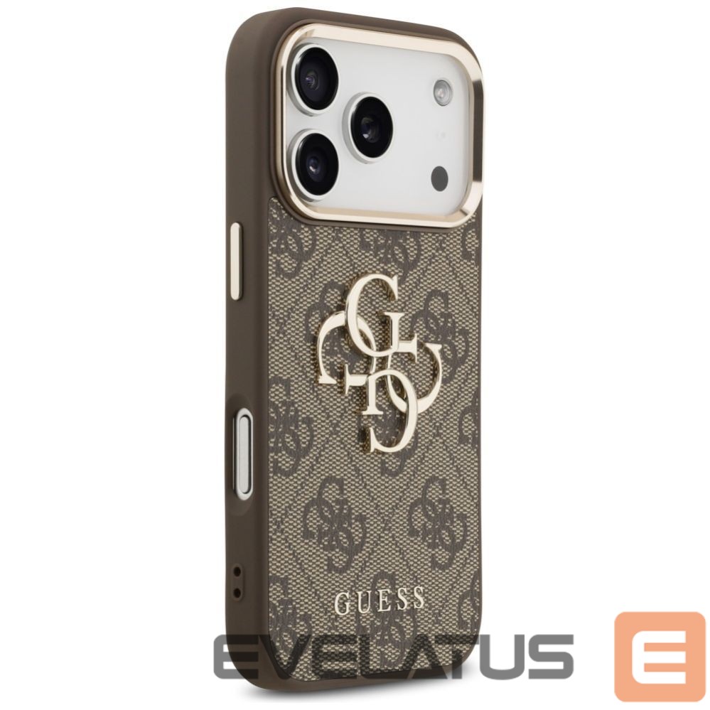 Другие товары Guess Guess 4G Big 4G Classic Logo Case for iPhone 17 Pro - Brown and Gold