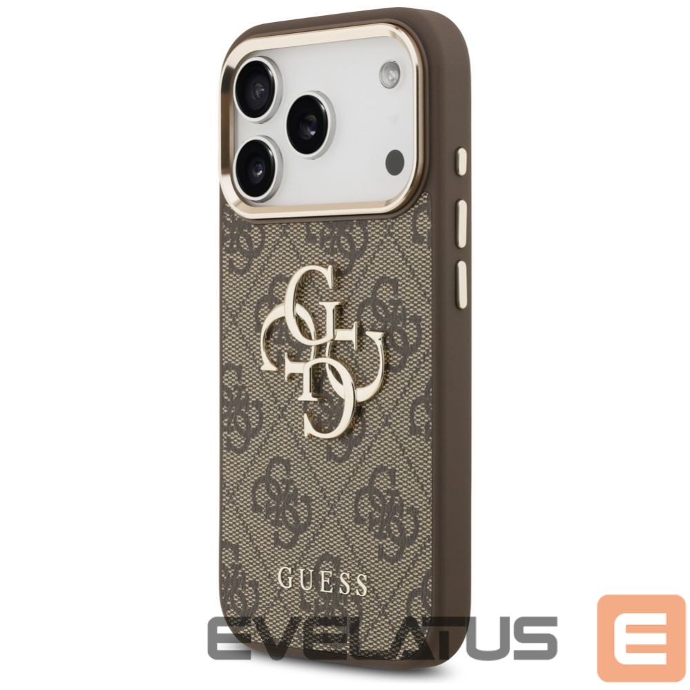 Другие товары Guess Guess 4G Big 4G Classic Logo Case for iPhone 17 Pro - Brown and Gold