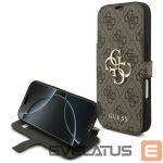 Другие товары Guess  Guess Book 4G Metal Logo Case for iPhone 17 Pro - Brown 