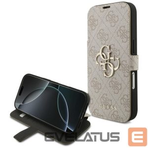 Другие товары Guess  Guess Book 4G Metal Logo Case for iPhone 17 Pro - Pink 