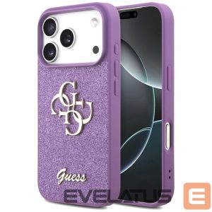 Другие товары Guess  Guess Fixed Glitter Big 4G case for iPhone 17 Pro - purple 