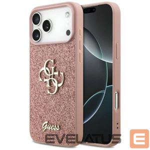 Другие товары Guess  Guess Fixed Glitter Big 4G Case for iPhone 17 Pro Max - Pink 