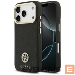 Другие товары Guess  Guess Grained Strass Logo MagSafe case for iPhone 17 Pro - black 