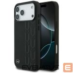 Другие товары Mercedes-Benz  Mercedes Leather Laurel Leaves MagSafe Case for iPhone 17 Pro Max - Black 
