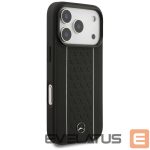 Другие товары Mercedes-Benz  Mercedes Leather Star Pattern Stripes MagSafe Case for iPhone 17 Pro - Black 