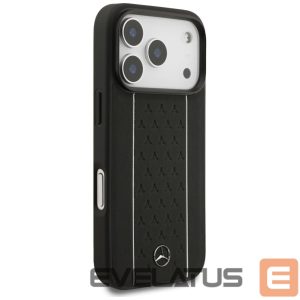 Другие товары Mercedes-Benz  Mercedes Leather Star Pattern Stripes MagSafe Case for iPhone 17 Pro - Black 