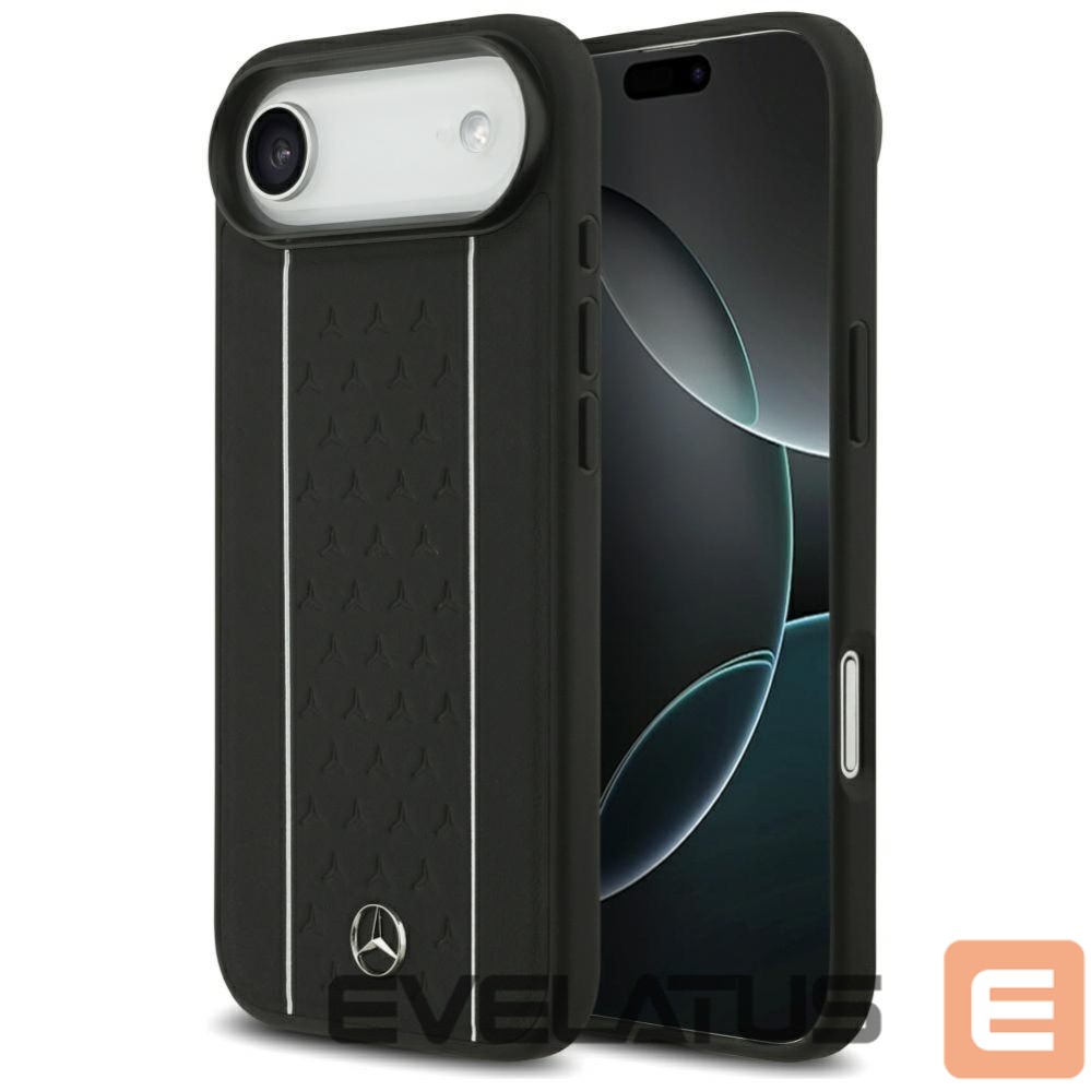 Другие товары Mercedes-Benz Mercedes Leather Star Pattern Stripes MagSafe case for iPhone Air - black