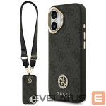 Другие товары Guess  Guess 4G Strass Logo & Big Strap Metal Buttons MagSafe Case for iPhone 17 - Black 