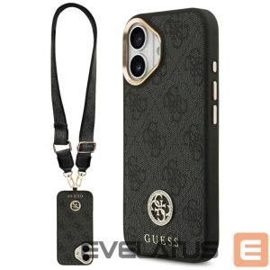 Другие товары Guess  Guess 4G Strass Logo & Big Strap Metal Buttons MagSafe Case for iPhone 17 - Black 
