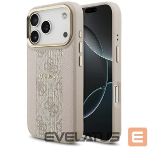Другие товары Guess  Guess 4G Stripe MagSafe Case for iPhone 17 Pro - Pink 