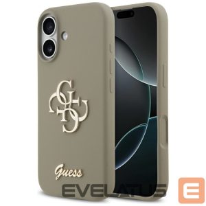 Другие товары Guess  Guess Silicone Big 4G Script Case for iPhone 17 - Brown 