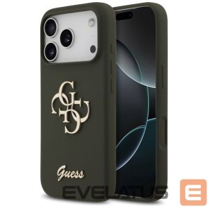 Другие товары Guess  Guess Silicone Big 4G Script Case for iPhone 17 Pro - Green 