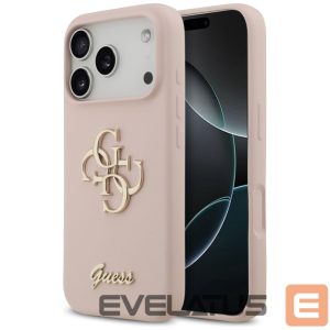Другие товары Guess  Guess Silicone Big 4G Script Case for iPhone 17 Pro - Pink 