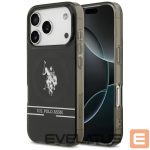 Другие товары U.S. Polo PU  US Polo DH and Bottom Stripe Logo MagSafe Case for iPhone 17 Pro - Black 