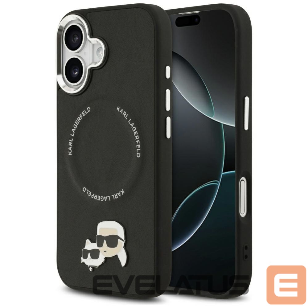 Другие товары Karl Lagerfeld Karl Lagerfeld Karl & Choupette Pins MagSafe Case for iPhone 17 - Black