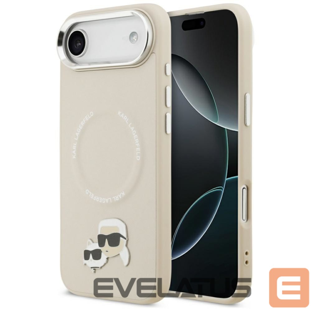 Другие товары Karl Lagerfeld Karl Lagerfeld Karl & Choupette Pins MagSafe Case for iPhone Air - Beige