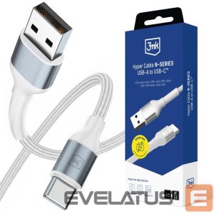 Другие товары 3MK  3mk Hyper Cable N-SERIES USB-A / USB-C 1m 9V/2A 18W / white 