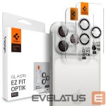 Другие товары Spigen  Spigen Optik Pro GLAS.TR ”EZ FIT” Camera Cover 2-pack for iPhone 16 Pro / Max / 17 Pro / Max - Silver 