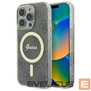 Другие товары Guess  Guess IML 4G MagSafe case for iPhone 16 Pro - brown 