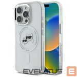 Другие товары Karl Lagerfeld  Karl Lagerfeld IML Metal Karl&Choupette Head MagSafe Case for iPhone 16 Pro - White 
