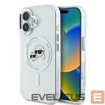 Другие товары Karl Lagerfeld  Karl Lagerfeld IML Metal Karl&Choupette Head MagSafe Case for iPhone 16 Plus - White 
