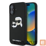 Другие товары Karl Lagerfeld  Karl Lagerfeld Silicone Nauble Heads Print MagSafe Case for iPhone 16 - Black 