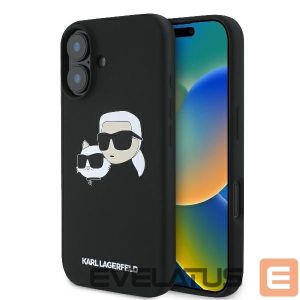 Другие товары Karl Lagerfeld  Karl Lagerfeld Silicone Nauble Heads Print MagSafe Case for iPhone 16 - Black 