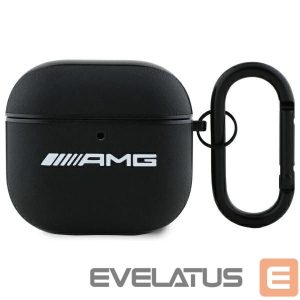 Другие товары Mercedes-Benz  AMG Leather White Logo Case for AirPods 4 - Black / White 