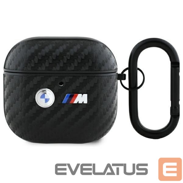 Другие товары BMW BMW Carbon Double Metal Logo Case for AirPods 4 - Black