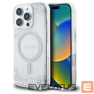 Другие товары Guess  Guess Resin Gradient Glitter MagSafe case for iPhone 16 Pro - silver 