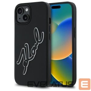 Другие товары Karl Lagerfeld  Karl Lagerfeld 3D Rubber Signature iPhone 15 Case - Black 