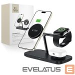 Другие товары Tech-Protect  Tech-Protect QI15W-A45 3in1 Wireless Charger with MagSafe for Apple Devices - Black 