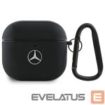 Другие товары Mercedes-Benz  Mercedes MEA4CSLBK AirPods 4 cover black/black Leather Metal Logo 