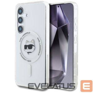 Другие товары Karl Lagerfeld  Case Karl Lagerfeld Button Choupette Head Printed Logo MagSafe Samsung Galaxy S25 Plus white 